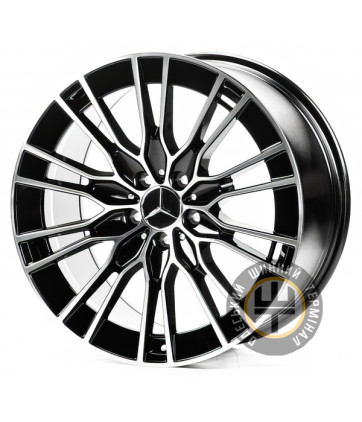 Replica MR3330 9.5x19 5x112 ET43 DIA66.5 Черный с алмазной механической обработкой лицевой поверхности