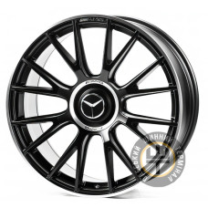 Replica MR3294 8.5x20 5x112 ET36 DIA66.5 Matt Black Polished Lip (Матовый черный полированный обод)