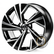 Replica VV3484 8x18 5x112 ET44 DIA57.1 Черный с алмазной механической обработкой лицевой поверхности