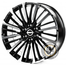 Replica NS3266 8.5x22 6x139.7 ET30 DIA78.1 Gloss Black Machined Face (Черный глянцевый полированное лицо)