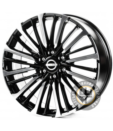 Replica NS3266 8.5x22 6x139.7 ET30 DIA78.1 Gloss Black Machined Face (Черный глянцевый полированное лицо)