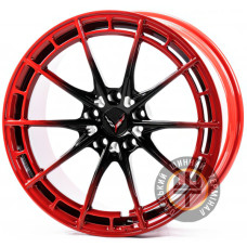 WS FORGED WS-COR002 10x19 5x120 ET37 DIA66.9 Outer Red Black  (Глянцевый черный с красным ободом)