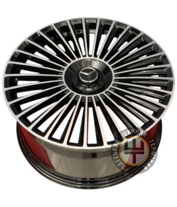 WS FORGED WS-MR-052/1C 10x21 5x112 ET51 DIA66.45 Gloss Black Machined Face (Черный глянцевый полированное лицо)
