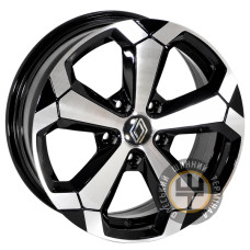 Zorat Wheels D6821 6.5x16 5x114.3 ET32 DIA67.1 Black polished (Черный с полированной лицевой частью)