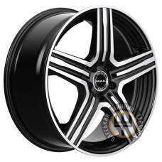 Mak Lewis 9x19 5x112 ET30 DIA66.6 GlossS Black Mirror Ring