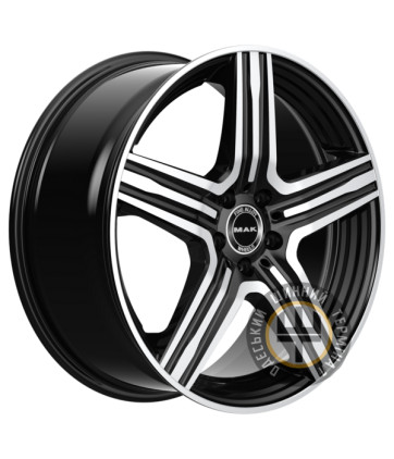 Mak Lewis 8.5x20 5x112 ET51 DIA66.6 GlossS Black Mirror Ring