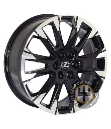 Zorat Wheels 7640 8x21 6x139.7 ET45 DIA95.1 Black polished (Черный с полированной лицевой частью)