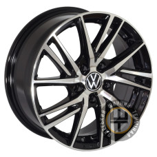 Zorat Wheels ZW-4437 6.5x16 5x112 ET43 DIA57.1 Black polished (Черный с полированной лицевой частью)