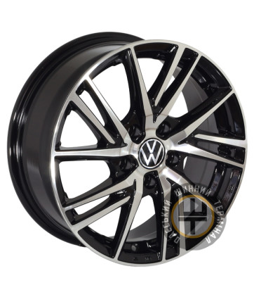 Zorat Wheels ZW-4437 6.5x16 5x112 ET43 DIA57.1 Black polished (Черный с полированной лицевой частью)