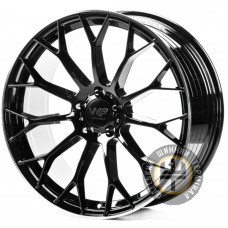 Flow Forming FF0452 8.5x20 5x112 ET40 DIA66.45 Чёрный глянцевый с полированной полкой