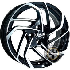 GT JCW18 6.5x16 4x98 ET35 DIA58.6 Черный с алмазной механической обработкой лицевой поверхности