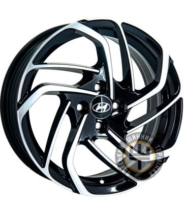 GT JCW18 6.5x16 4x98 ET35 DIA58.6 Черный с алмазной механической обработкой лицевой поверхности