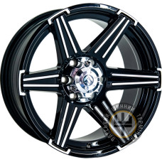 GT LGS26 8x16 6x114.3 ET0 DIA68.1 Черный с алмазной механической обработкой лицевой поверхности