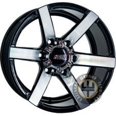 GT 6031 8.5x16 6x139.7 ET-15 DIA112.1 Черный с алмазной механической обработкой лицевой поверхности