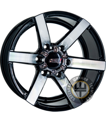 GT 6031 8.5x16 6x139.7 ET-15 DIA112.1 Черный с алмазной механической обработкой лицевой поверхности