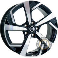GT 1116 7x18 5x114.3 ET40 DIA67.1 Черный с алмазной механической обработкой лицевой поверхности