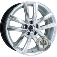 Replica Volkswagen GT 5182 7x16 5x100 ET35 DIA57.1 Hyper Silver (Cупер серебро)