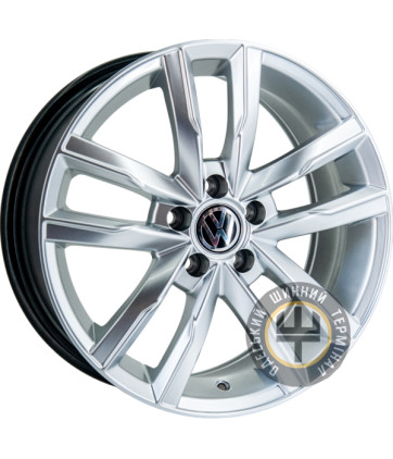 Replica Volkswagen GT 5182 7x16 5x100 ET35 DIA57.1 Hyper Silver (Cупер серебро)