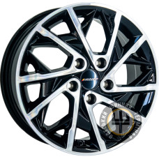 Replica Kia JA042 6.5x16 5x114.3 ET48 DIA67.1 Gun metal full polish (Темно-серый с полированным ободом)