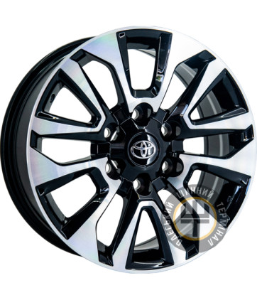 Replica Toyota 177207 7.5x17 6x139.7 ET25 DIA106.2 Machine black