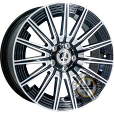 Replica Mercedes XF002 8x18 5x112 ET43 DIA66.45 Machine black
