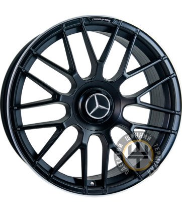 Replica Mercedes XF217 8.5x19 5x112 ET36 DIA66.56 Матовый черный с алмазной обработкой и полки