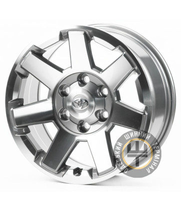 Replica TY3363 7.5x17 6x139.7 ET15 DIA106.1 Dark Gunmetal Machined Face