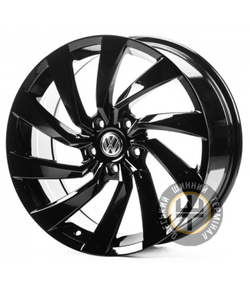 Replica VV19333 8x19 5x112 ET40 DIA57.1 Gloss Black (Черный глянец)