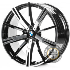 Replica B20354 10x20 5x112 ET46 DIA66.5 Gloss Black Machined Face (Черный глянцевый полированное лицо)