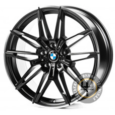 Replica B19492 8x19 5x112 ET27 DIA66.5 Satin black lip polish
