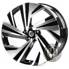 Replica VV21846 8.5x21 5x112 ET40 DIA57.1 Gloss Black Machined Face (Черный глянцевый полированное лицо)