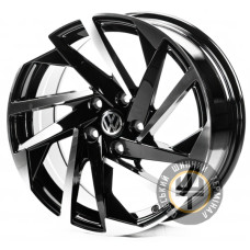 Replica VV17082 7.5x17 5x112 ET40 DIA57.1 Gloss Black Machined Face (Черный глянцевый полированное лицо)