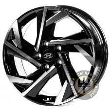 Replica HND17713 7x17 5x114.3 ET49 DIA67.1 Gloss Black Machined Face (Черный глянцевый полированное лицо)