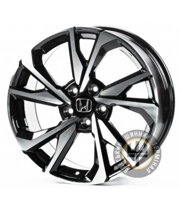 Replica H18442 8x18 5x114.3 ET50 DIA64.1 Gloss Black Machined Face (Черный глянцевый полированное лицо)