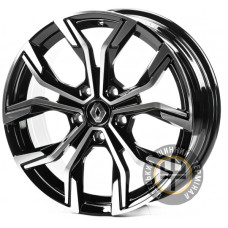 Replica RN17367 7x17 5x114.3 ET45 DIA66.1 Gloss Black Machined Face (Черный глянцевый полированное лицо)