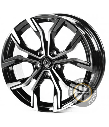Replica RN17367 7x17 5x114.3 ET45 DIA66.1 Gloss Black Machined Face (Черный глянцевый полированное лицо)