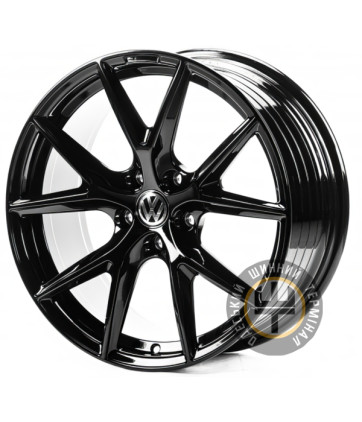 Replica VV19247 8x19 5x112 ET38 DIA57.1 Gloss Black (Черный глянец)