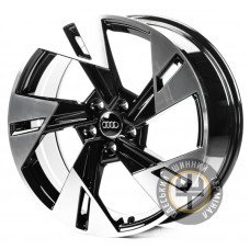 Replica A19046 8x19 5x112 ET45 DIA57.1 Gloss Black Machined Face (Черный глянцевый полированное лицо)