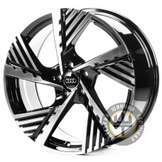 Replica A19936 8x19 5x112 ET45 DIA57.1 Gloss Black Machined Face (Черный глянцевый полированное лицо)