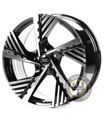 Replica A19936 8x19 5x112 ET45 DIA57.1 Gloss Black Machined Face (Черный глянцевый полированное лицо)