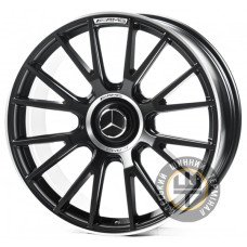 Replica FORGED MR012 10.5x21 5x112 ET43 DIA66.45 Satin black lip polish