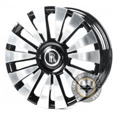 Replica FORGED RR004 8.5x21 5x120 ET25 DIA72.5 Gloss Black Machined Face (Черный глянцевый полированное лицо)