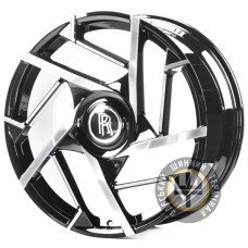 Replica FORGED RR003 10x23 5x120 ET35 DIA66.5 Gloss Black Machined Face (Черный глянцевый полированное лицо)