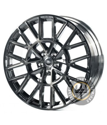 Replica FORGED LR11 9.5x23 5x120 ET42.5 DIA72.4 Brushed Gloss Black ( Матовый черный глянец)