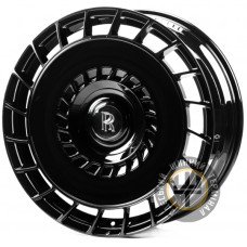 WS FORGED WS-RR003 10x23 5x112 ET30 DIA66.5 Gloss black with dark machined face