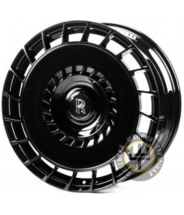WS FORGED WS-RR003 10x23 5x112 ET30 DIA66.5 Gloss black with dark machined face