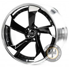 WS FORGED WS-A010C 9.5x20 5x112 ET20 DIA66.5 Gloss Black Machined Face (Черный глянцевый полированное лицо)
