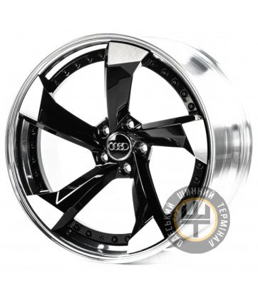 WS FORGED WS-A010C 9.5x20 5x112 ET20 DIA66.5 Gloss Black Machined Face (Черный глянцевый полированное лицо)