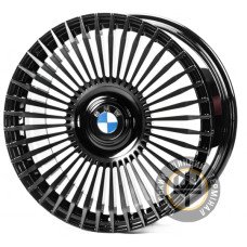 WS FORGED WS-B003C 10.5x20 5x112 ET44 DIA66.45 Gloss black with dark machined face