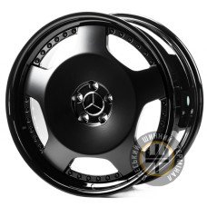 WS FORGED WS-MR052/2C 10.5x21 5x112 ET50 DIA66.45 SATIN BLACK GLOSSY BLACK LIP